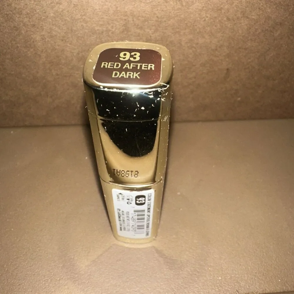 Milani Color Statement Lipstick 93 Red After Dark, brown 90s grunge